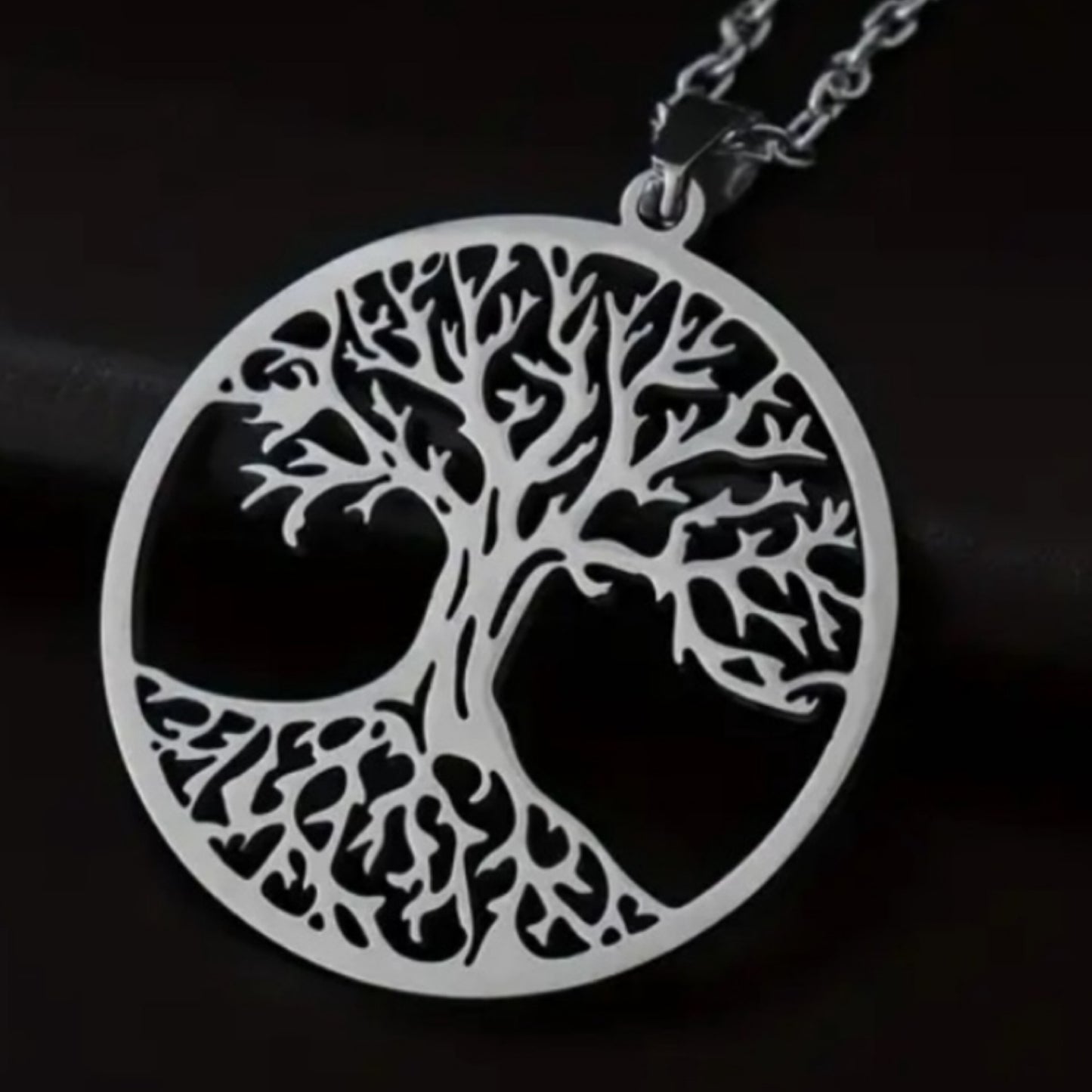 Stainless Steel Tree of Life Pendant Necklace | Hypoallergenic | Spiritual Jewelry