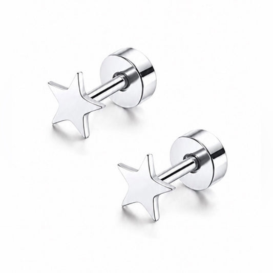 Tiny Star Flat Back Stud Earrings