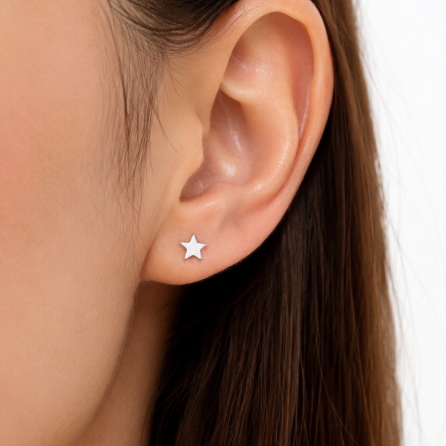 Tiny Star Flat Back Stud Earrings
