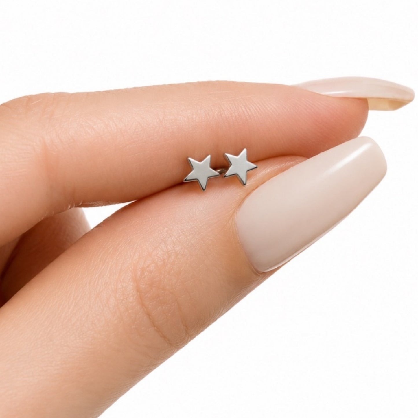 Tiny Star Flat Back Stud Earrings