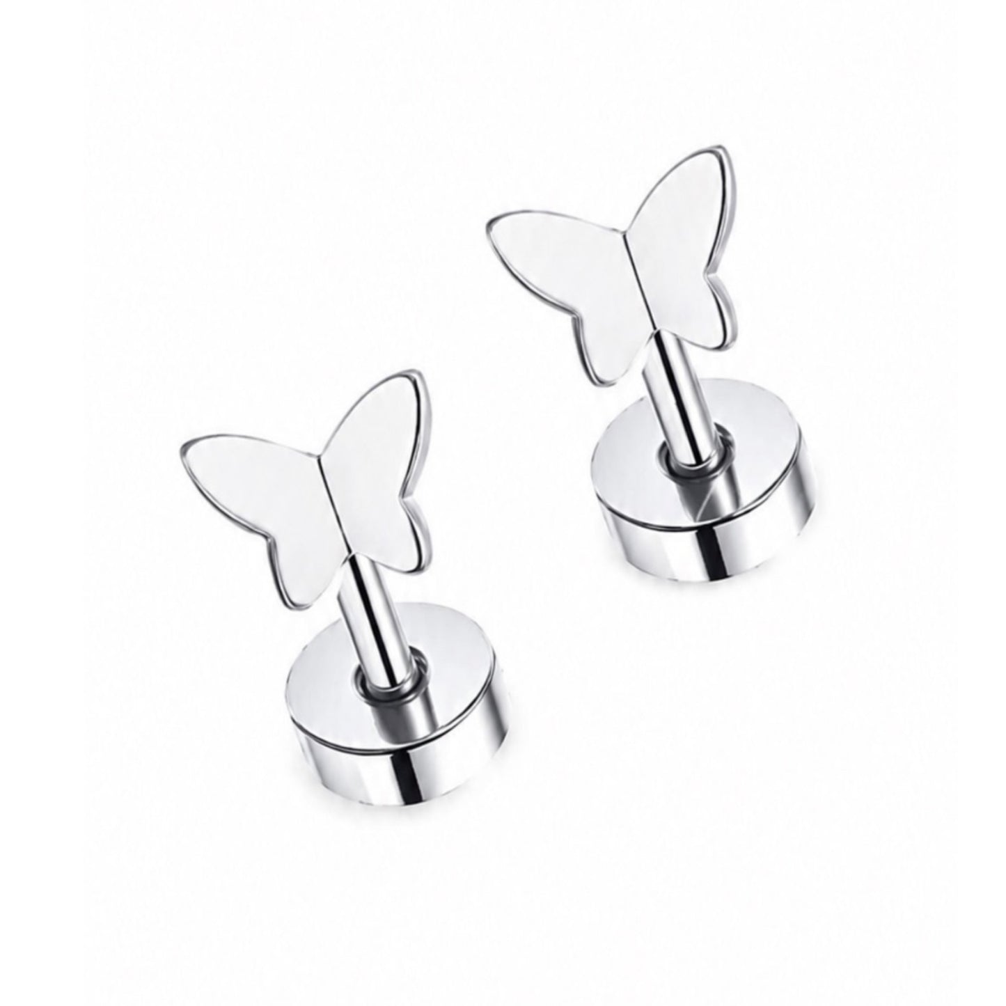 Butterfly Flat Back Stud Earrings