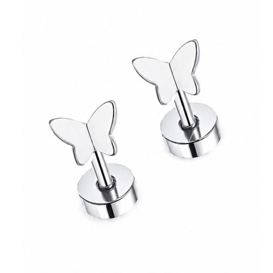 Butterfly Flat Back Stud Earrings