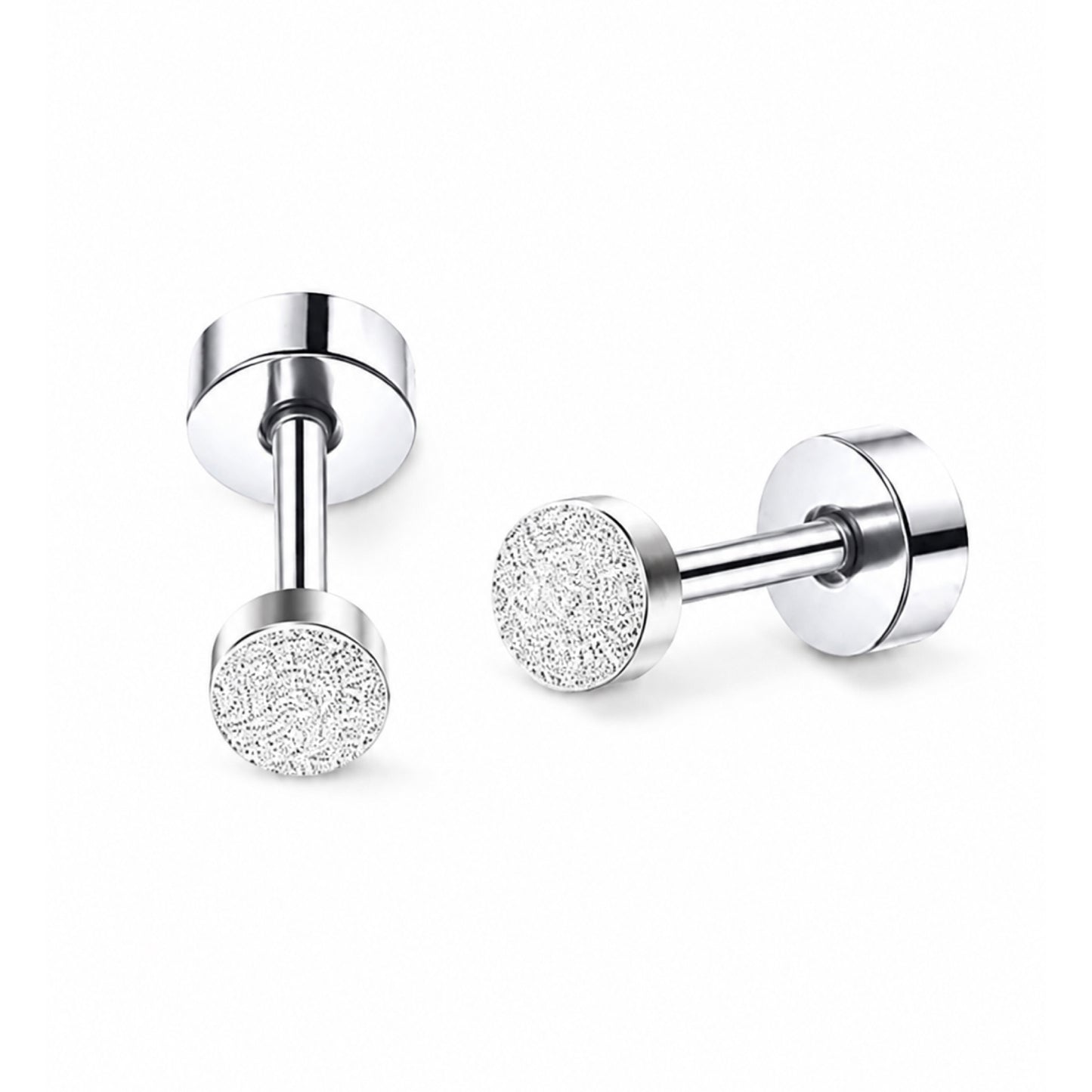 Textured Dot Flat Back Stud Earrings