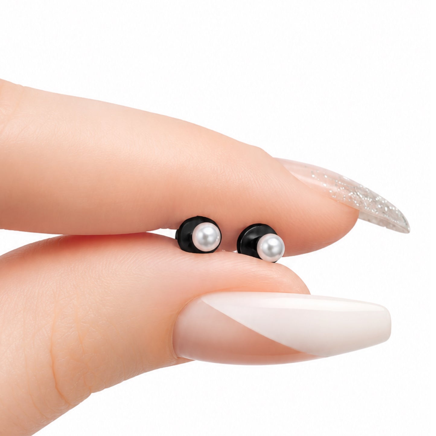 Pearl Flat Back Stud Earrings 3mm