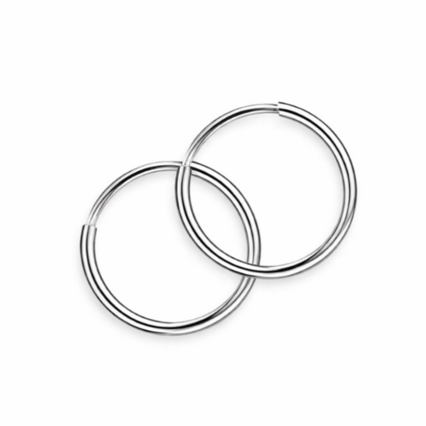 Tiny Stainless Steel Sleeper Hoop Earrings 8mm