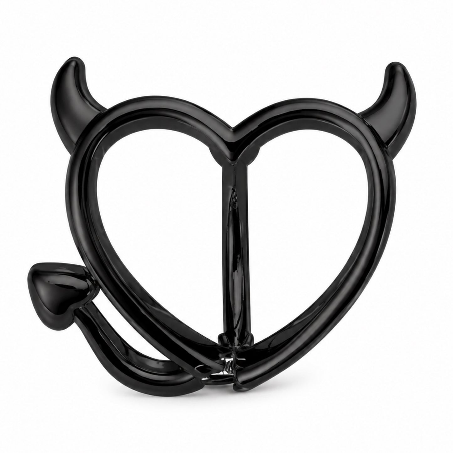 Black Gothic Devil Heart Belly Button Navel Ring