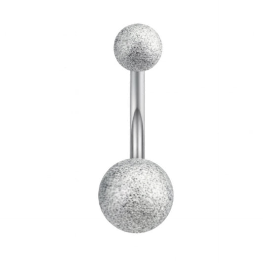 Textured Ball Navel Belly Button Ring
