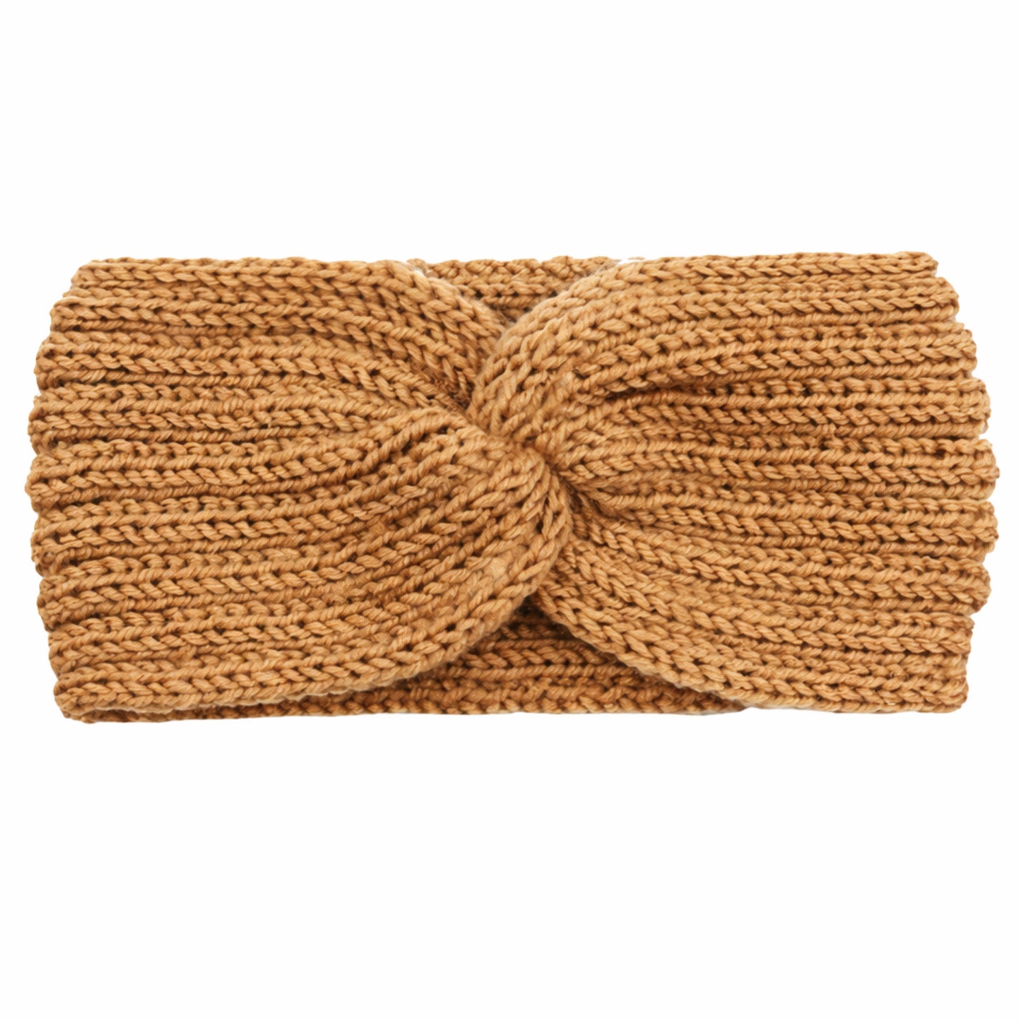 Camel Knit Twist Headband – Cozy Boho Ear Warmer