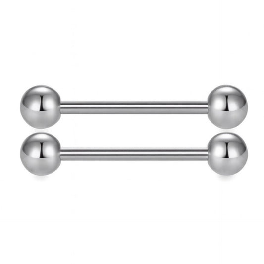 Stainless Steel Barbell Nipple Rings