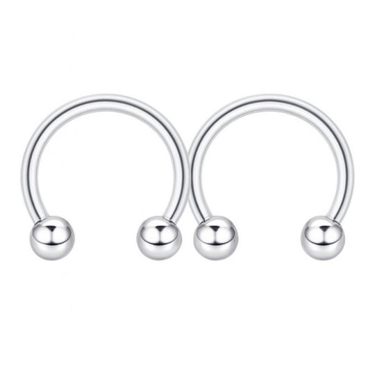 Stainless Steel Horseshoe Nipple Rings