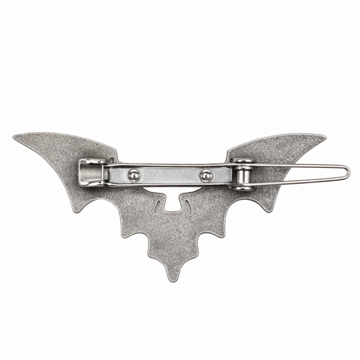 Gothic Black Bat Hair Clip with Red Eyes