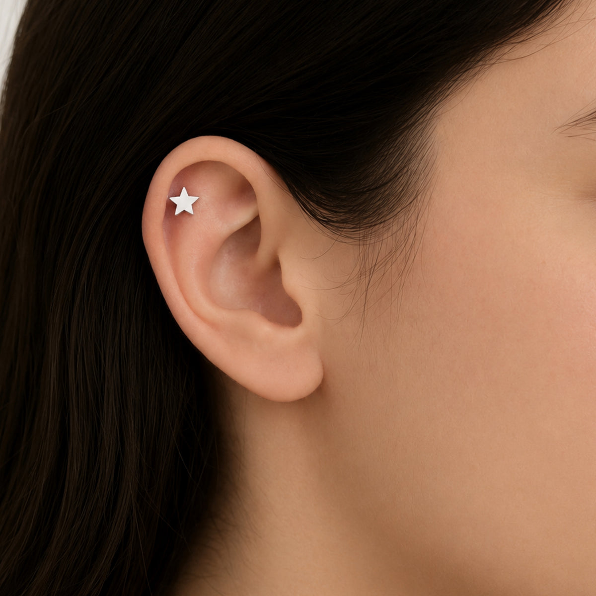Star Barbell Cartilage Earring