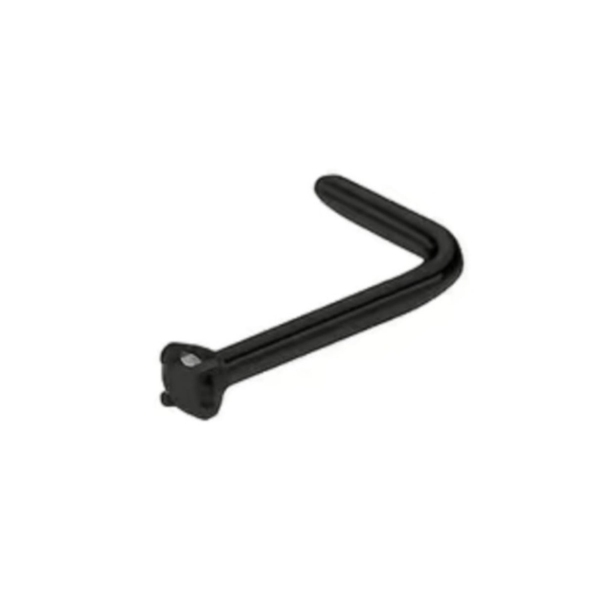 Black Gem L Shape Nose Stud Ring