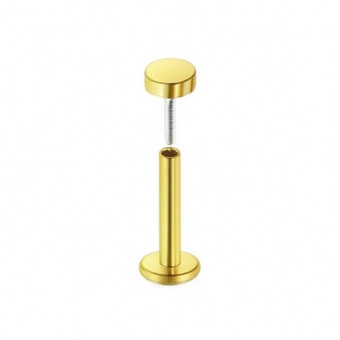 Gold Threadless Flat Back Stud