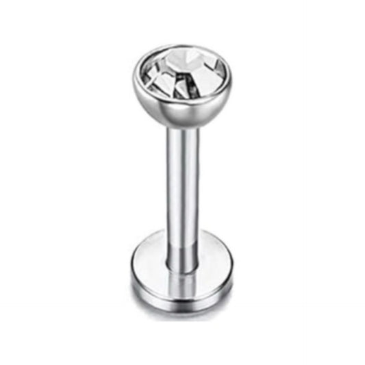Clear CZ Flat Back Stud