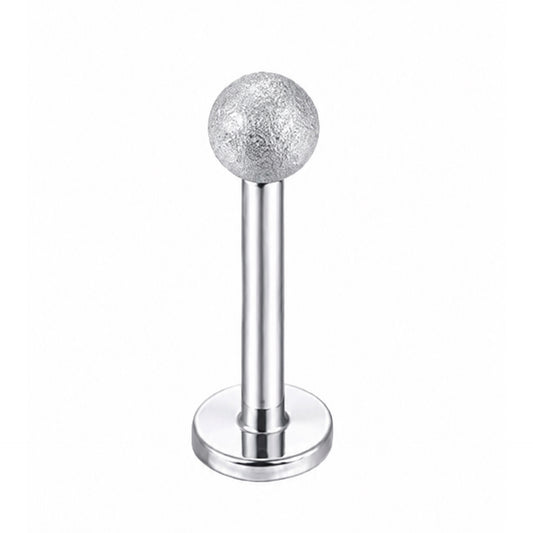Frosted Ball Flat Back Stud