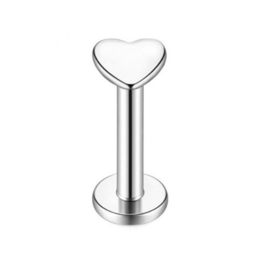 Heart Flat Back Stud