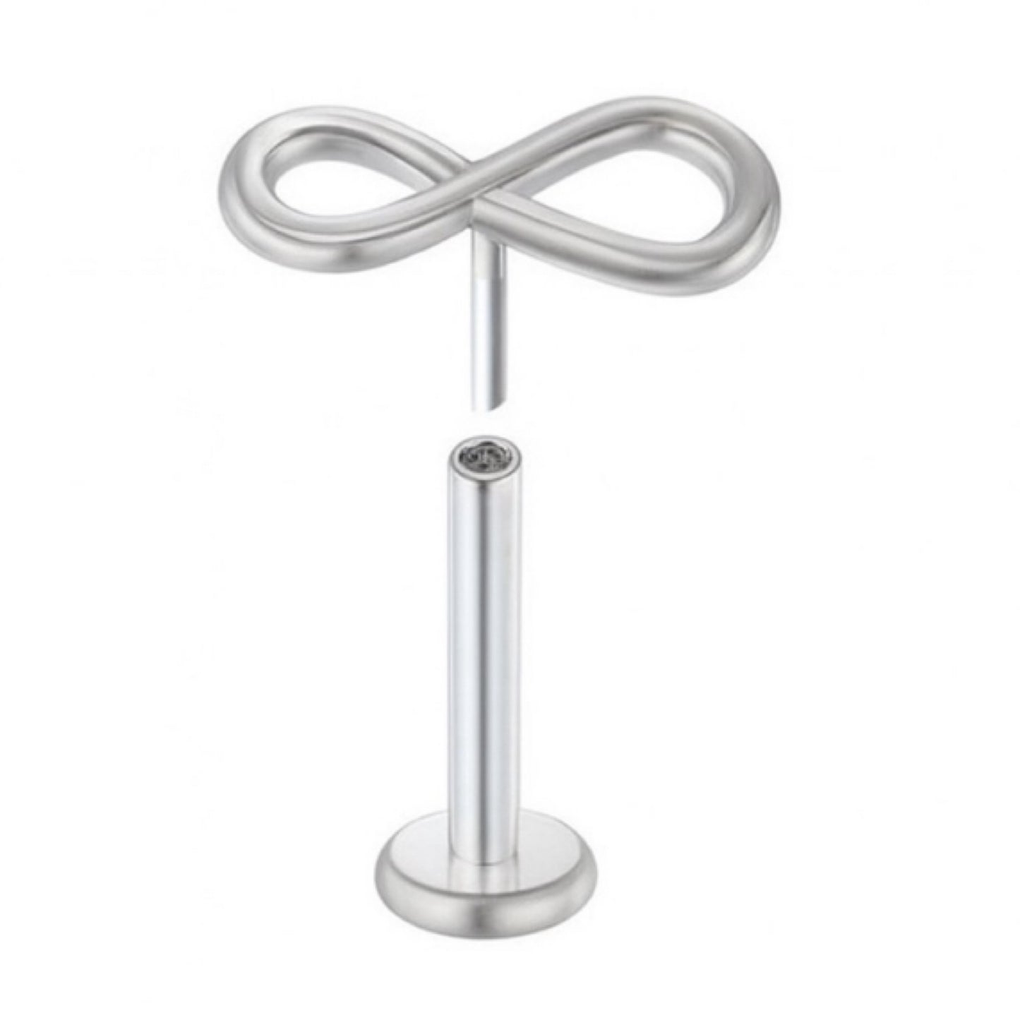 Infinity Threadless Flat Back Stud