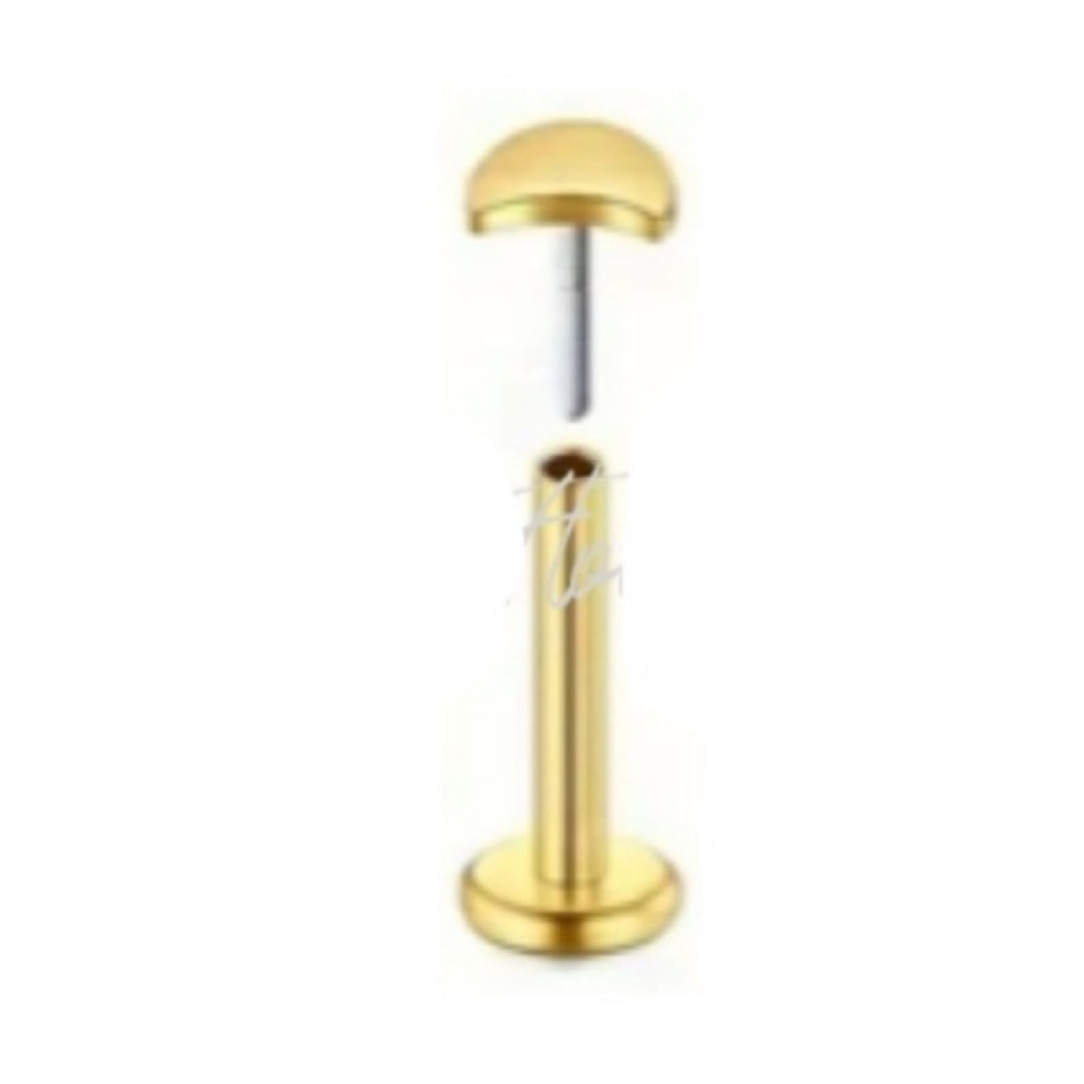 Gold Moon Threadless Flat Back Stud