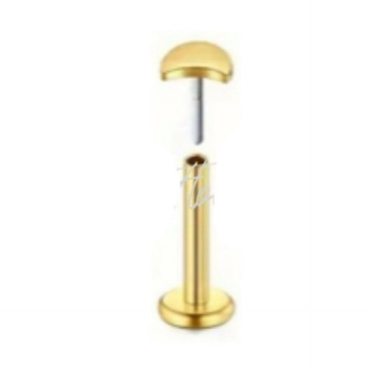 Gold Moon Threadless Flat Back Stud