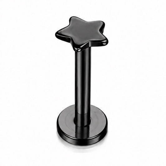 Black Star Flat Back Stud