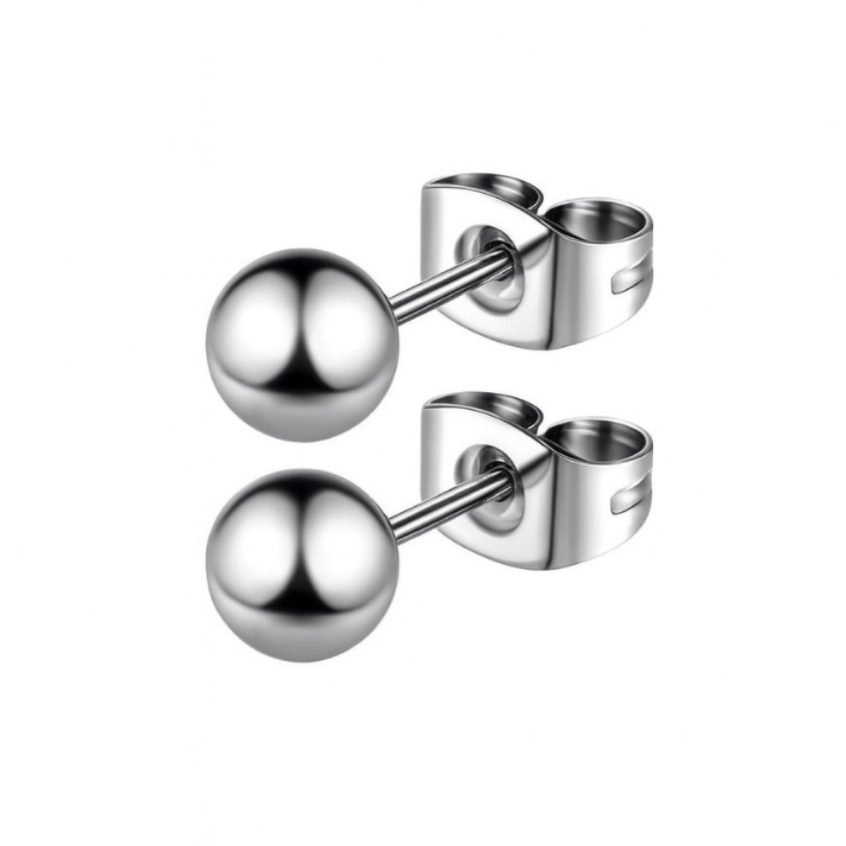 Stainless Steel Ball Stud Earrings 7mm