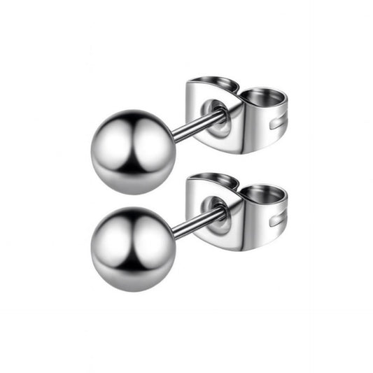 Stainless Steel Ball Stud Earrings 7mm