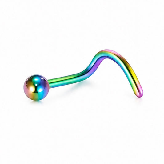 Rainbow Ball Stud Nose Screw