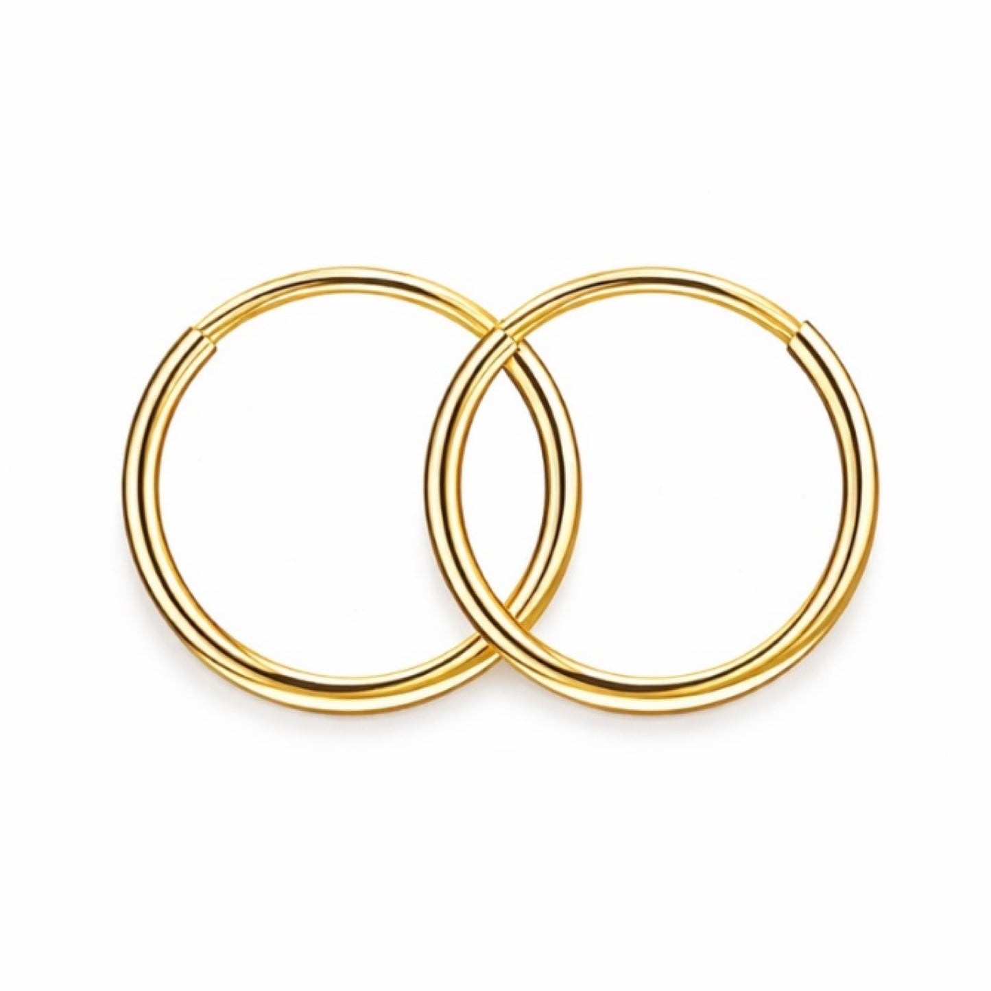 Small Gold Sleeper Hoop Earrings