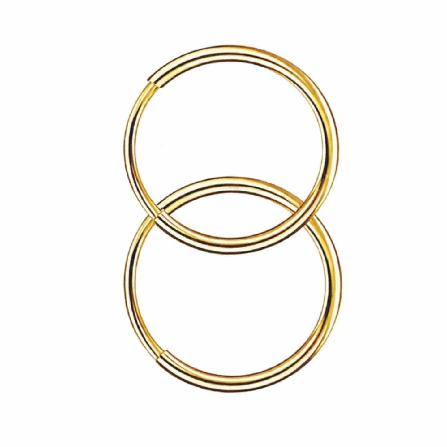Gold Sleeper Hoop Earrings