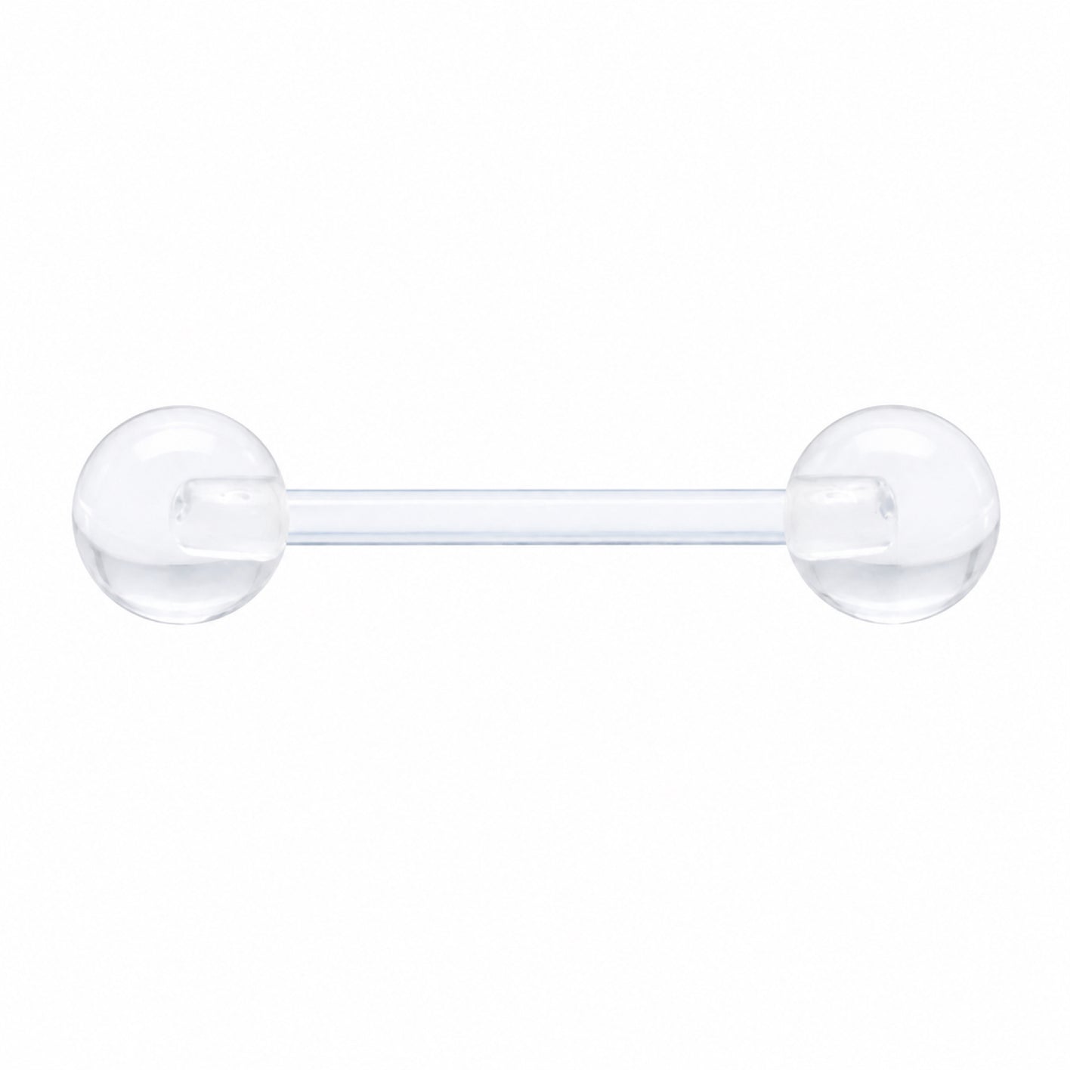 Clear Acrylic Tongue Ring Retainer