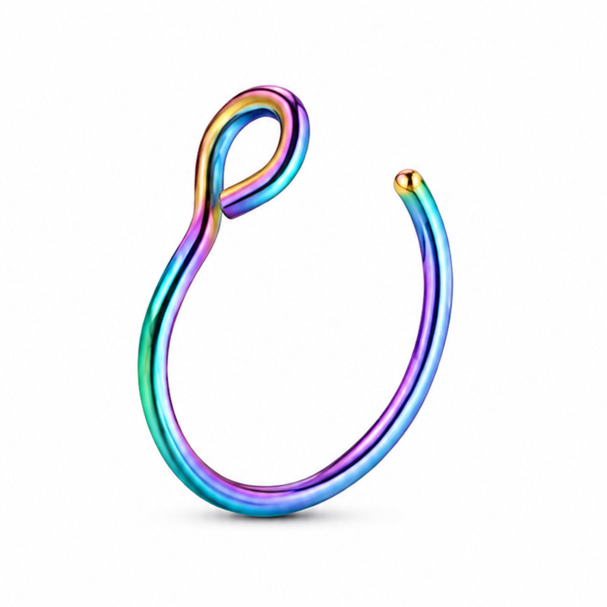 Rainbow Loop Fixed Half Hoop Nose Ring