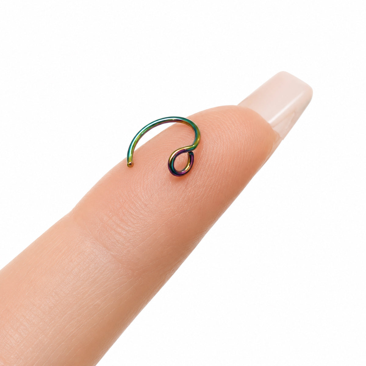 Rainbow Loop Fixed Half Hoop Nose Ring