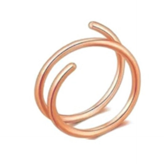 Rose Gold Spiral Hoop Nose Ring