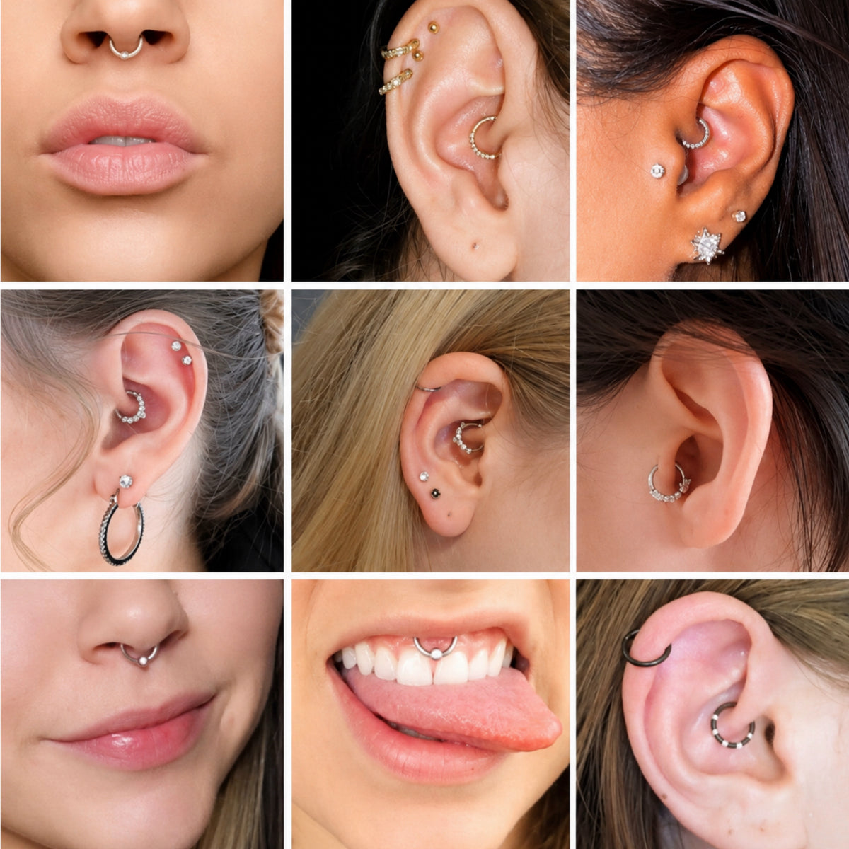 Silver Clicker Hoop Ring