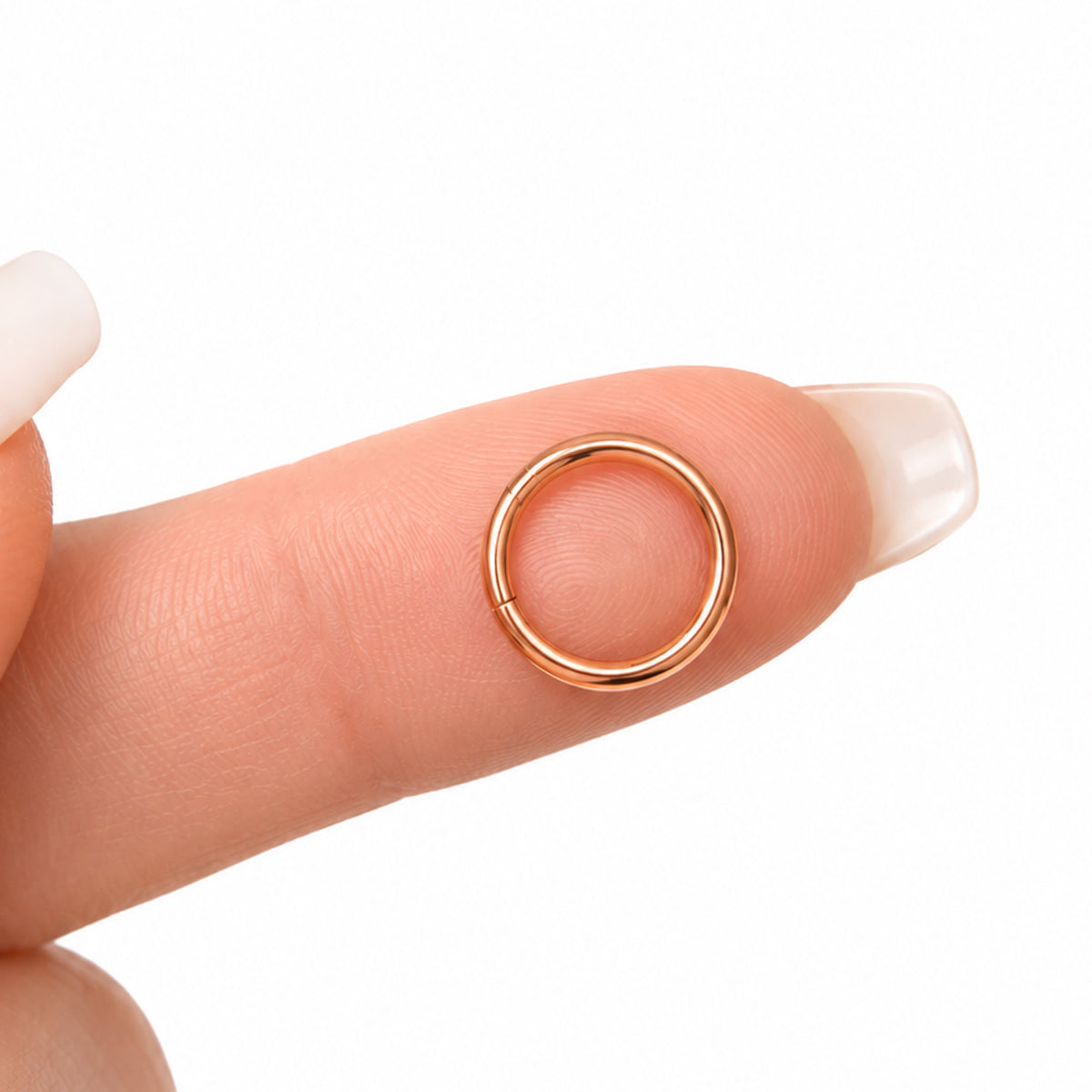 Rose Gold Clicker Septum Hoop