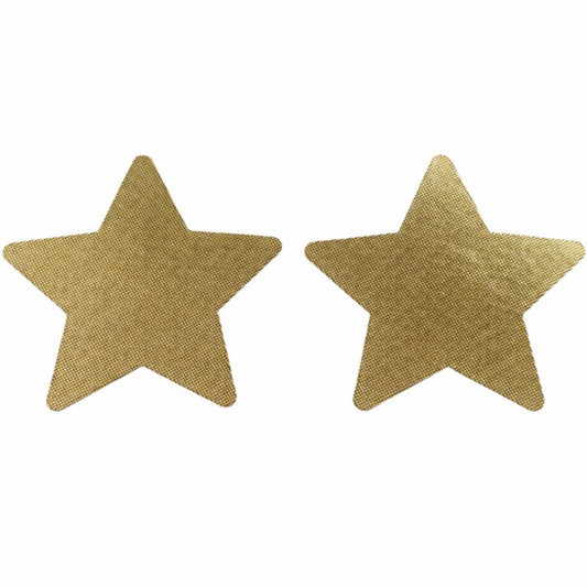 Gold Star Nipple Pasties | Metallic Polka Dot Adhesive | Festival Rave Wear