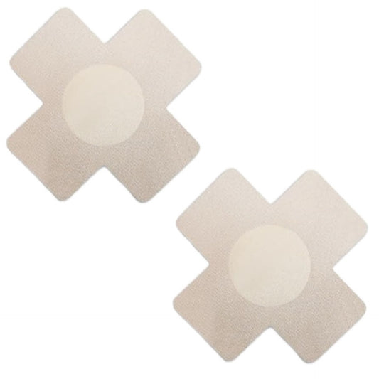 Nude X-Shaped Nipple Pasties | Seamless Adhesive Skin Tone Nipple Covers