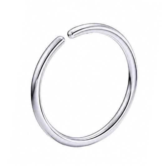 Silver Fixed Hoop Nose Ring