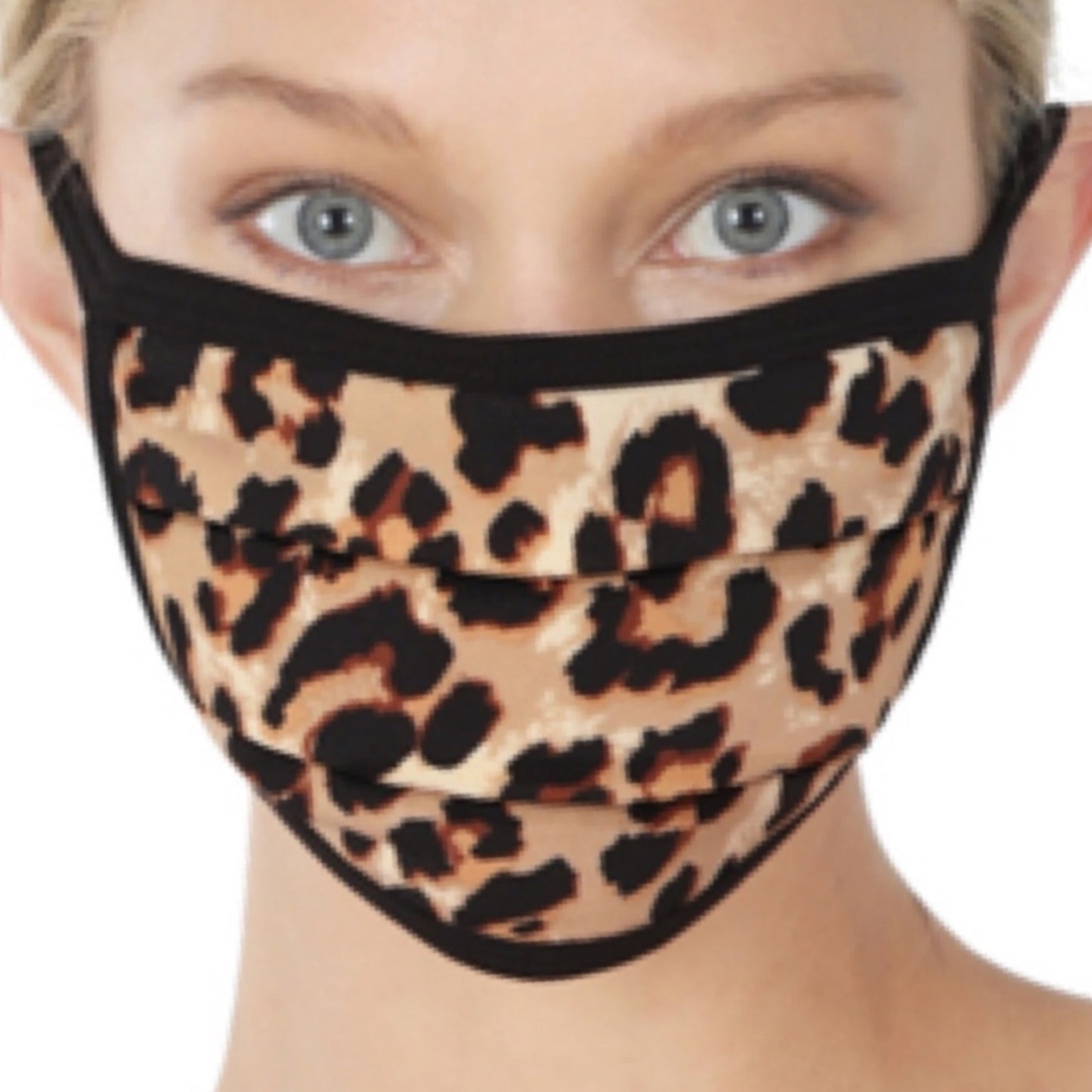 Leopard Print Reusable Face Mask – Cheetah Animal Print Y2K
