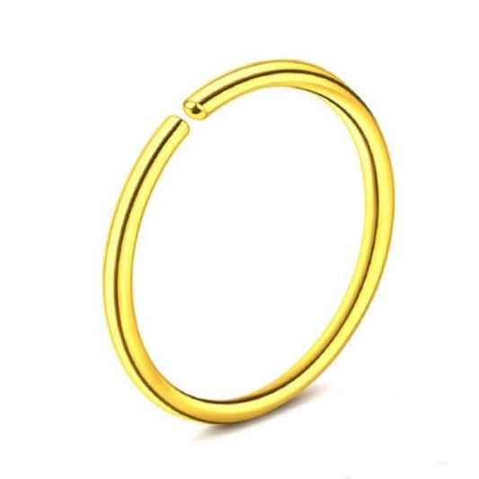 Gold Fixed Hoop Nose Ring