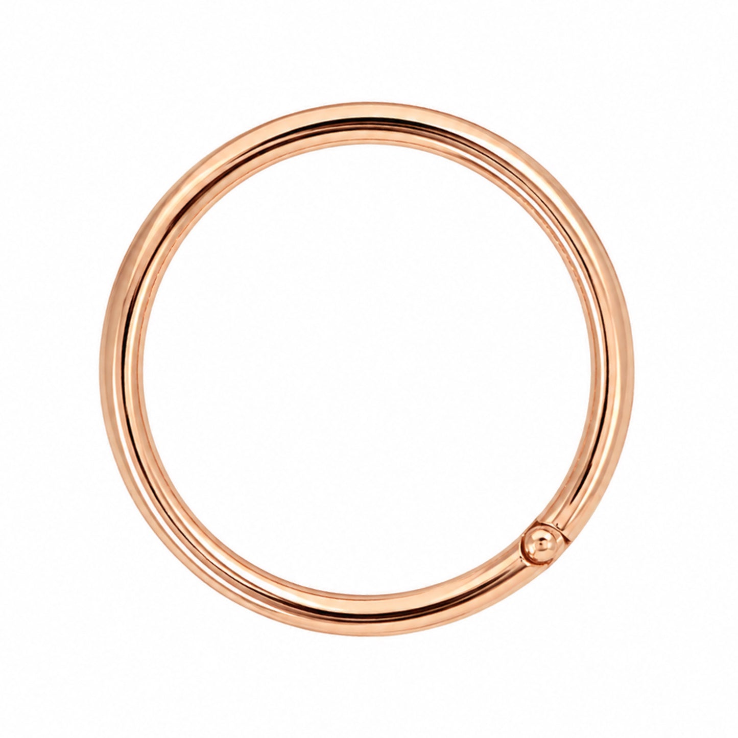Rose Gold Clicker Hoop Ring