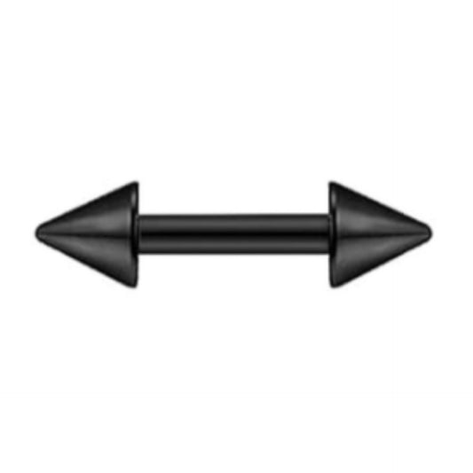 Black Spike Bridge Piercing Barbell