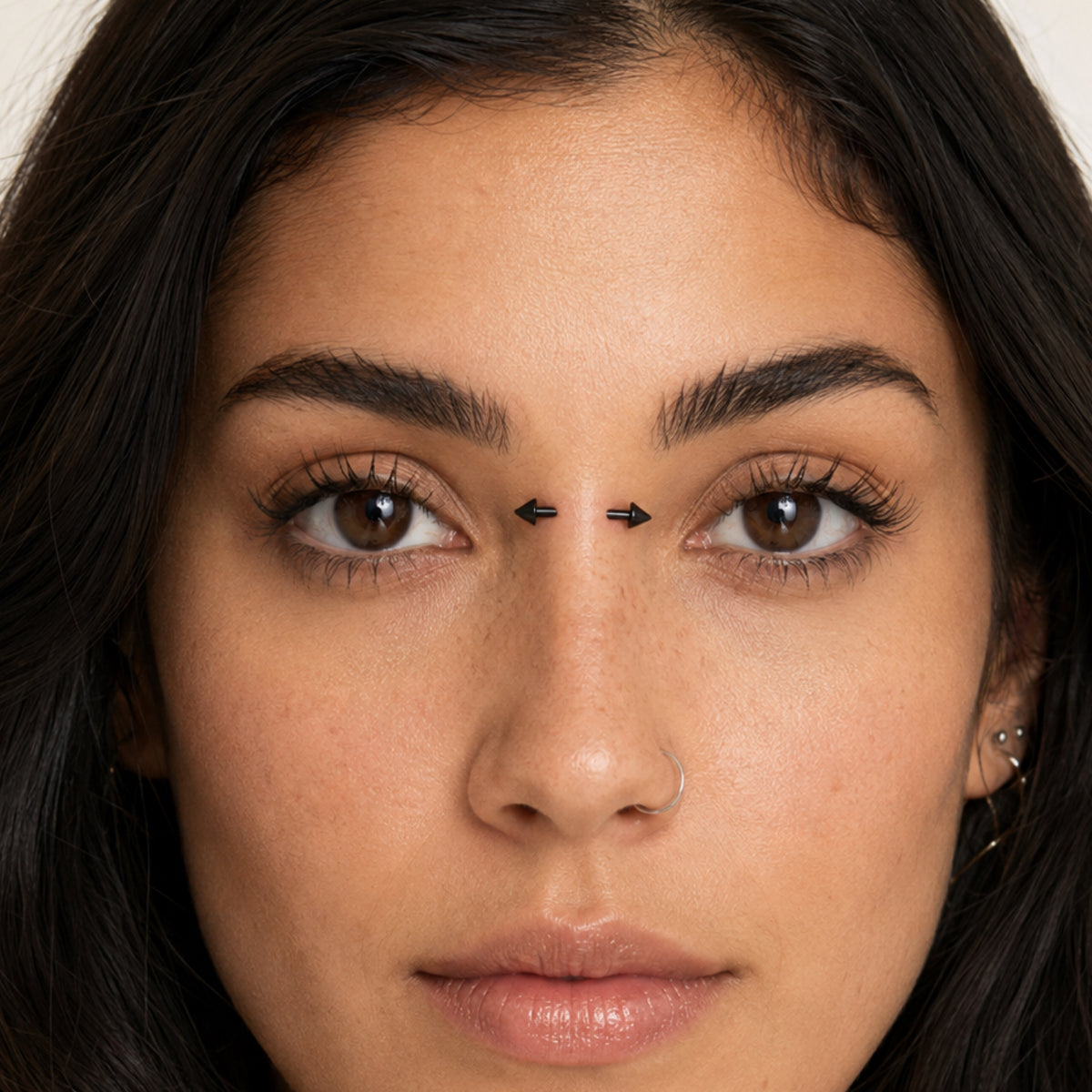 Black Spike Bridge Piercing Barbell