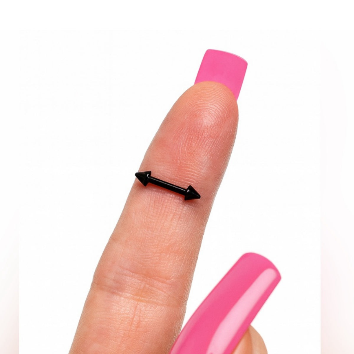 Black Spike Bridge Piercing Barbell