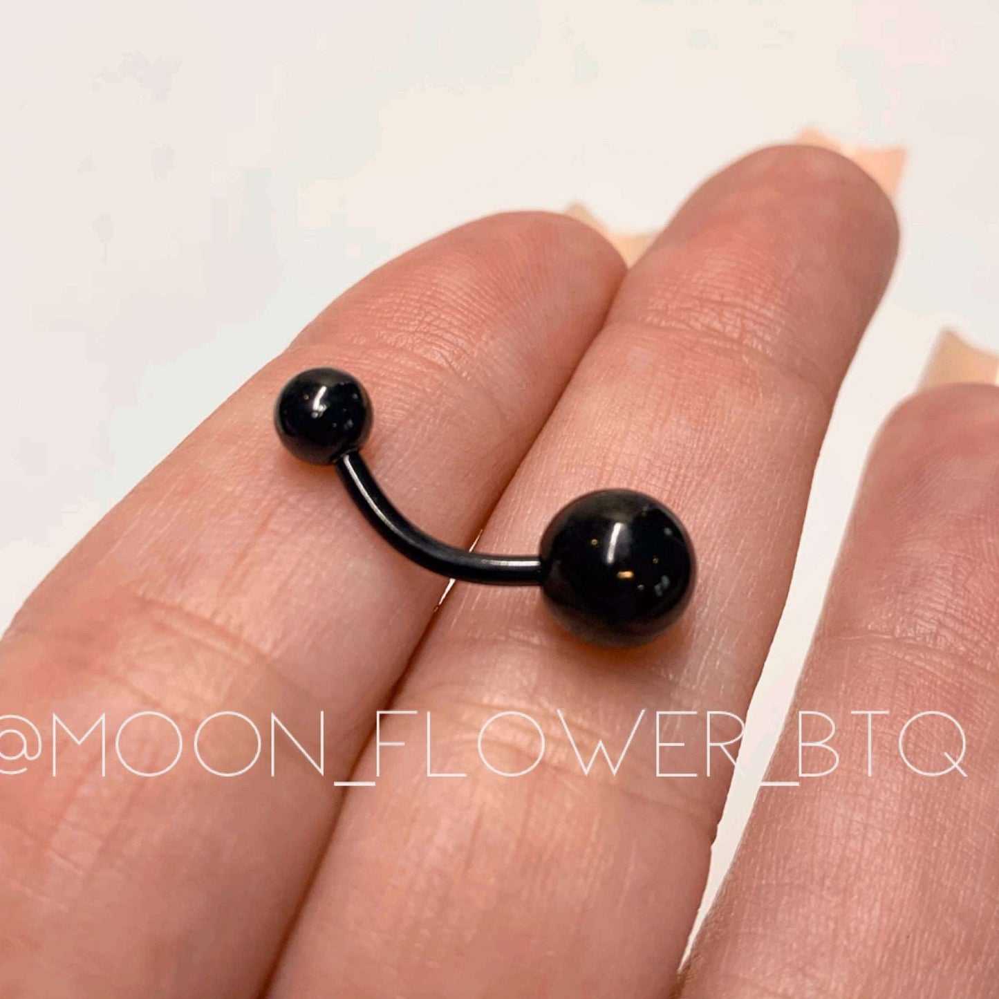 Black Belly Button Navel Ring