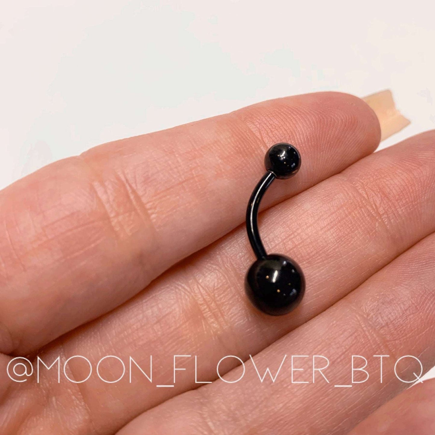 Black Belly Button Navel Ring