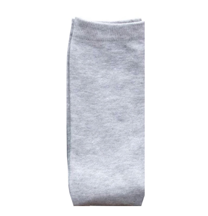 Light Gray Over the Knee Thigh High Socks