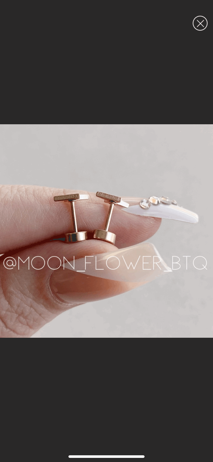 Tiny Rose Gold Lightning Bolt Earrings