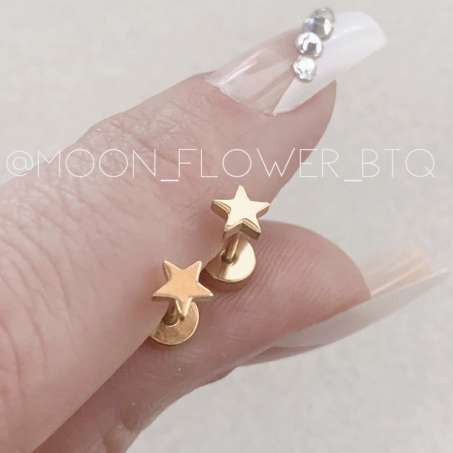 Tiny Gold Star Earrings